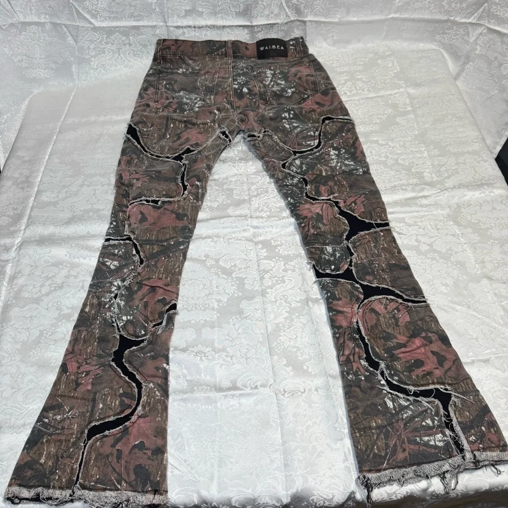 Men's Camouflage Flare Jeans